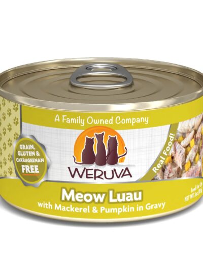 Weruva Cat Meow Luau with Mackerel and Pumpkin in Gravy 3oz. (Case of 24)