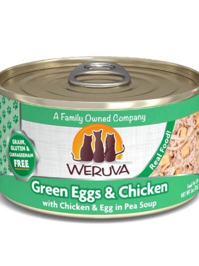 Weruva Cat Green Eggs and Chicken with Chicken and Egg in Pea Soup 3oz. (Case of 24)