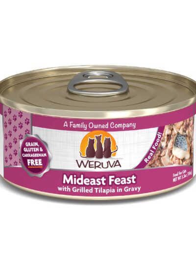Weruva Cat Mideast Feast with Grilled Tilapia in Gravy 5.5oz. (Case of 24)