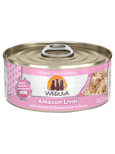 Weruva Cat Nine Liver with Chicken and Chicken Liver in Gravy 5.5oz. (Case of 24)