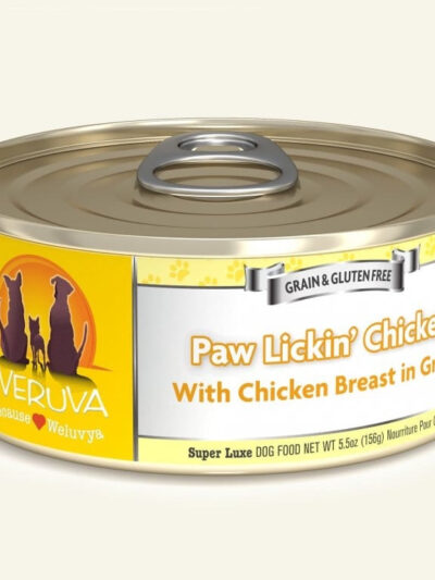 Weruva Dog Paw Lickin Chicken With Chicken Breast In Gravy 5.5oz. (Case of 24)
