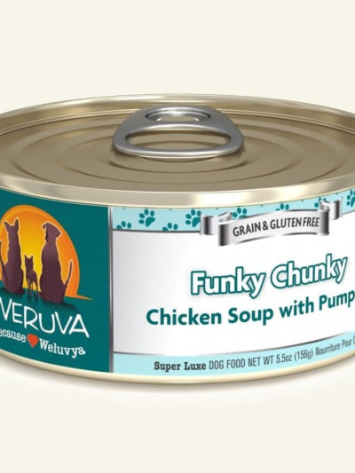 Weruva Dog Funky Chunky Chicken Soup with Pumpkin 5.5oz. (Case of 24)