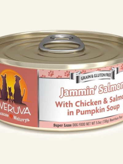 Weruva Dog Jammin Salmon With Chicken And Salmon In Pumpkin Soup 5.5oz. (Case of 24)
