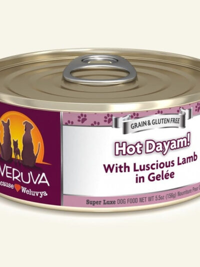 Weruva Dog Hot Dayam! with Luscious Lamb in Gele 5.5oz. (Case of 24)