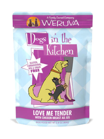 Dogs In The Kitchen Dog Love Me Tender With Chicken Breast Au Jus 2.8oz. Pouch (Case of 12)