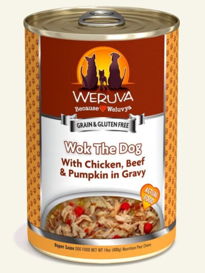Weruva Wok The Dog With Chicken; Beef And Pumpkin In Gravy 14oz. (Case of 12)