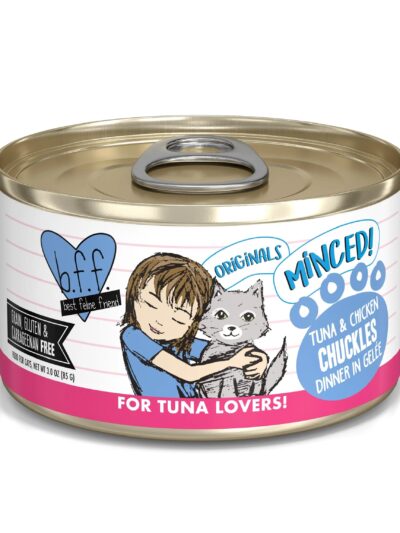 BFF Cat Tuna and Chicken Chuckles Dinner in Gele 3oz. (Case of24)