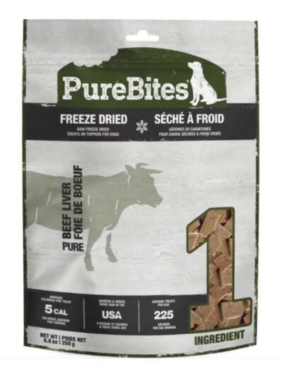 Purebites Freeze Dried Dog Treats Beef Liver 8.8oz.