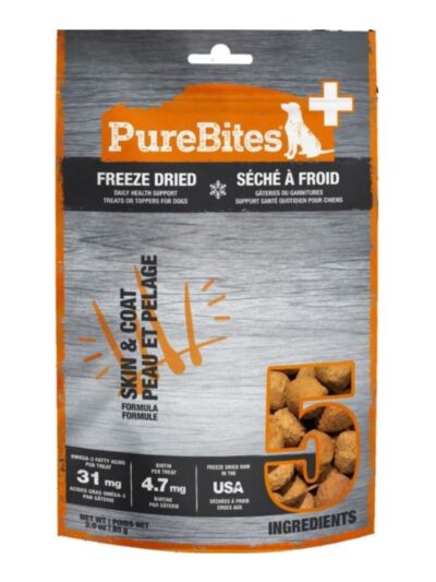 Purebites+ Freeze Dried Dog Skin & Coat Chicken 3oz.