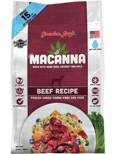 Grandma Lucys Dog Macanna Ana Grain Free Free Beef Trial Size (Case Of 6)