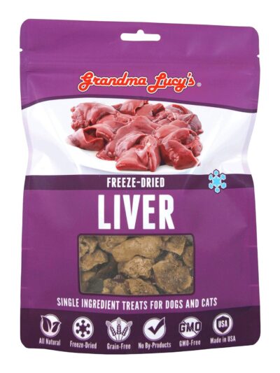 Grandma Lucys Dog Freeze Dried Liver Treat 3 oz..