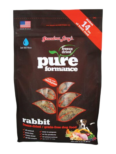 Grandma Lucys Dog Pure Grain Free Rabbit Chickpea 3 Lbs.