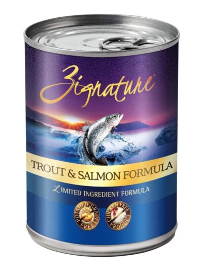 Zignature Dog Grain Free Trout Salmon 13oz. (Case of 12)