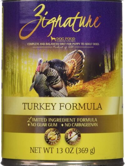 Zignature Dog Canned 13oz. Turkey (Case of 12)