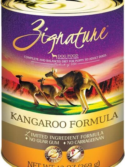 Zignature Dog Canned 13oz. Kangaroo (Case of 12)