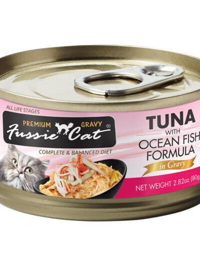 Fussie Cat Premium Tuna with Oceanfish Formula in Gravy 2.82oz.