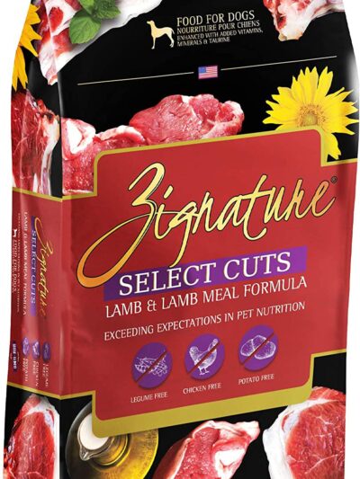 Zignature Dog 4Lb.  Select Cut Lamb