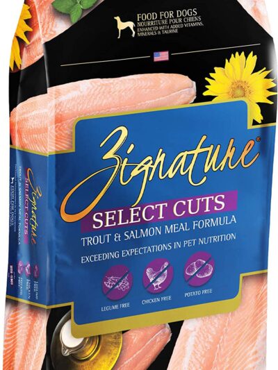 Zignature Dog 4Lb.  Select Cut Trout Salmon