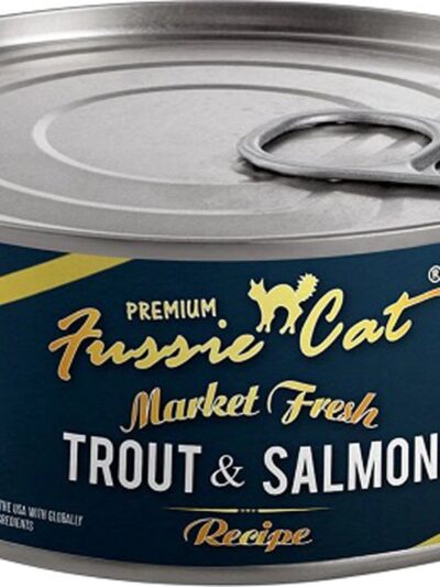 Fussie Cat Market Fresh Trout & Salmon Pate 5.5oz. (Case of 24)