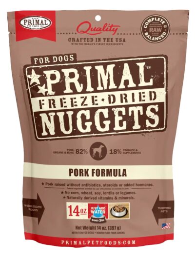 Primal Pet Foods Freeze Dried Dog Food 14oz. Pork