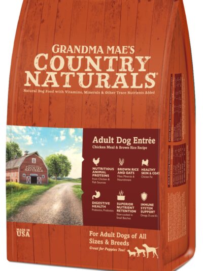 Grandma Mae's Country Naturals Premium All Natural Adult Dry Dog Food Chicken & Rice 4lb