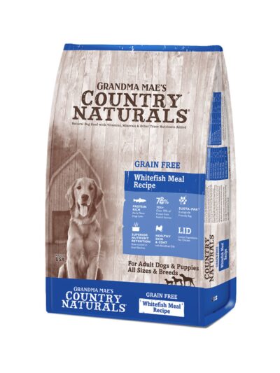 Grandma Mae's Country Naturals Grain Free LID Dry Dog Food Whitefish 4lb