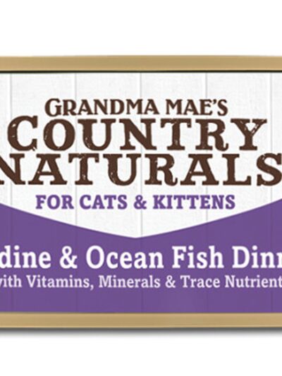 Grandma Mae's Country Naturals Grain Free Wet Cat Food Sardine & Ocean Fish 5.5oz 24pk