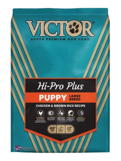 Victor Classic Hi-Pro Plus Large Breed Puppy Food Chicken/Brown Rice 15 Lb