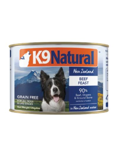 K9 Natural Canned Beef Feast 6oz. (Case of 12)