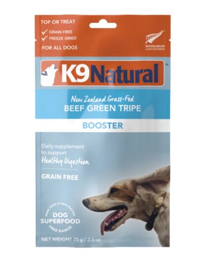 K9 Natural Dog Freeze-Dried Beef Green Tripe Topper 2.6oz.