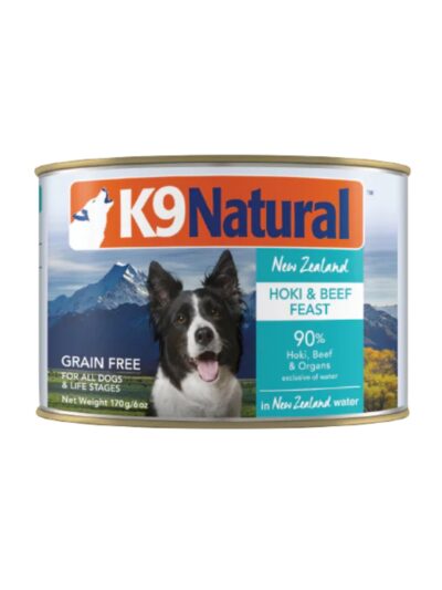 K9 Natural Canned Hoki & Beef Feast 6oz. (Case of 12)