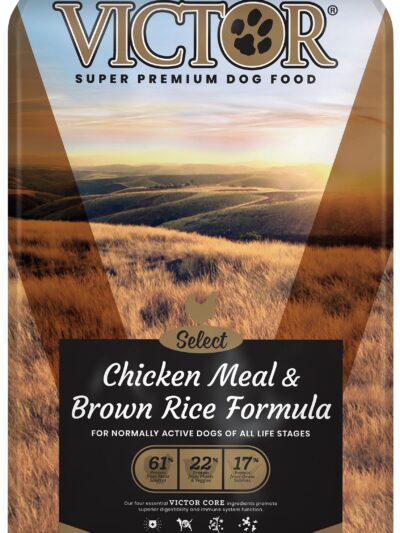 Victor Super Premium Dog Food Select Dry Dog Food Chicken Meal & Brown Rice 40lb